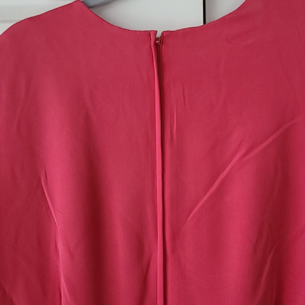 Talbot's Silk Pink Dress Sz 16 - Picture 6 of 8